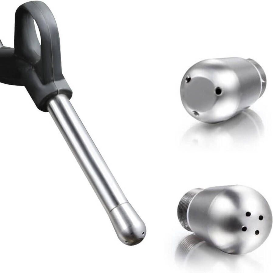 Allecto Plus Koffiezetapparaat Stoompijpje van Roestvrij Staal voor Breville 8 Serie Melkopschuimer 3 Gat 4 Gat 2-Pack