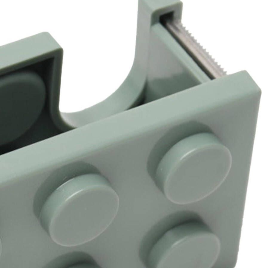 Allecto plus Mini Tape-dispenser met Scherp Mes Desktop Design Kantoor School Thuis Groente Themed Delicaat en Mini-bouwsteenvorm