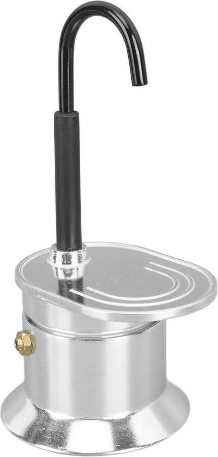 Allecto plus Mokkapot Koffiezetapparaat Aluminium 50 Ml Handgieten Mini Maker