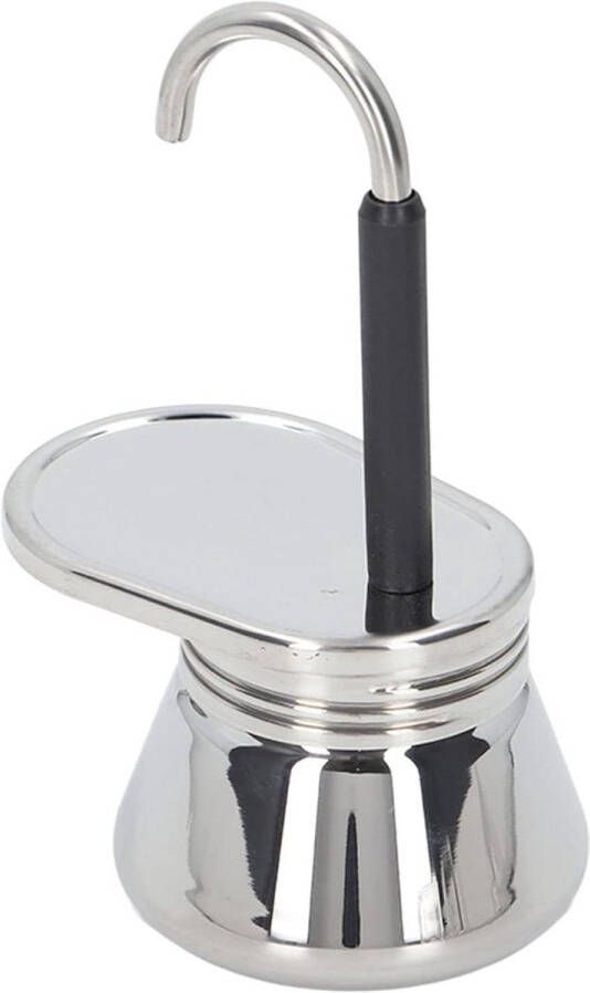 Allecto plus Mokkapot met Enkele Uitloop en Lichtgewicht Roestvrij Staal Draagbare Espressomachine voor Buitencamping Elektrisch Koffiezetapparaat