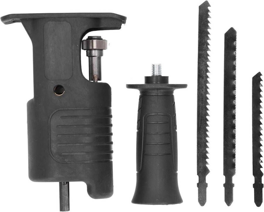 Allecto Plus Reciprozaagbevestigingsset voor Boormachine met Bladen Metaal Hout Snijden Elektrisch Gereedschap Inclusief Zaagboorbevestiging