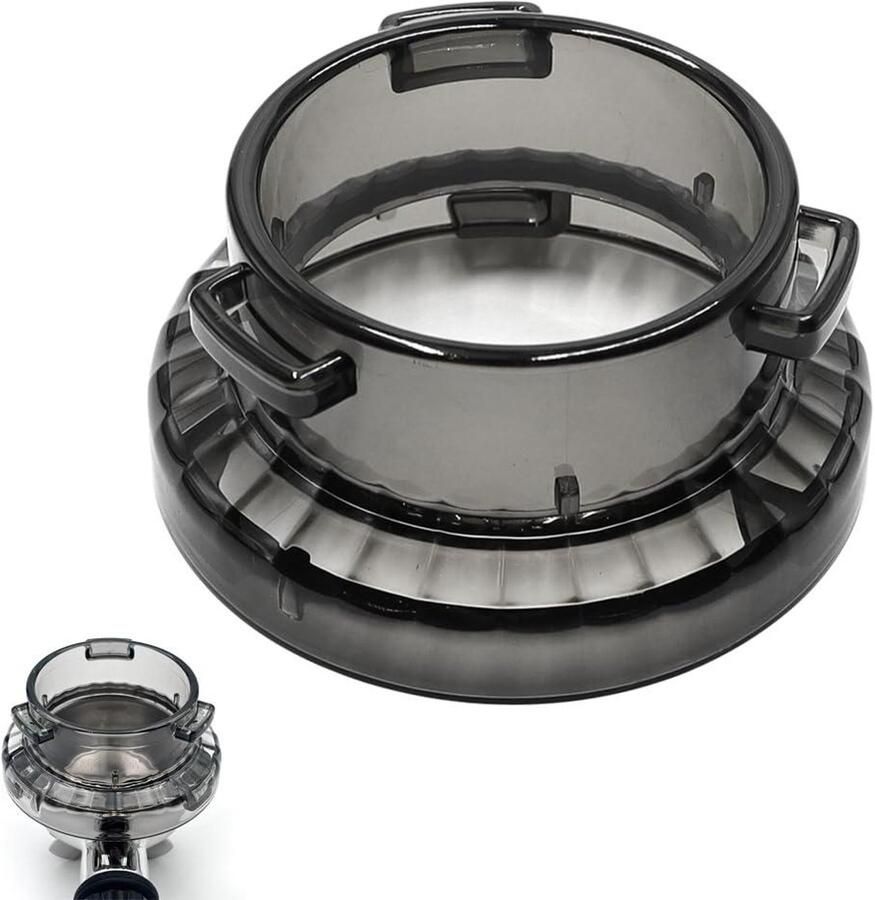 Allecto Plus Reserve koffietrechter 54 mm voor koffiemachine Plastic koffiedoseerring met espresso zeefhouder Koffiebereiding Transparant bruin