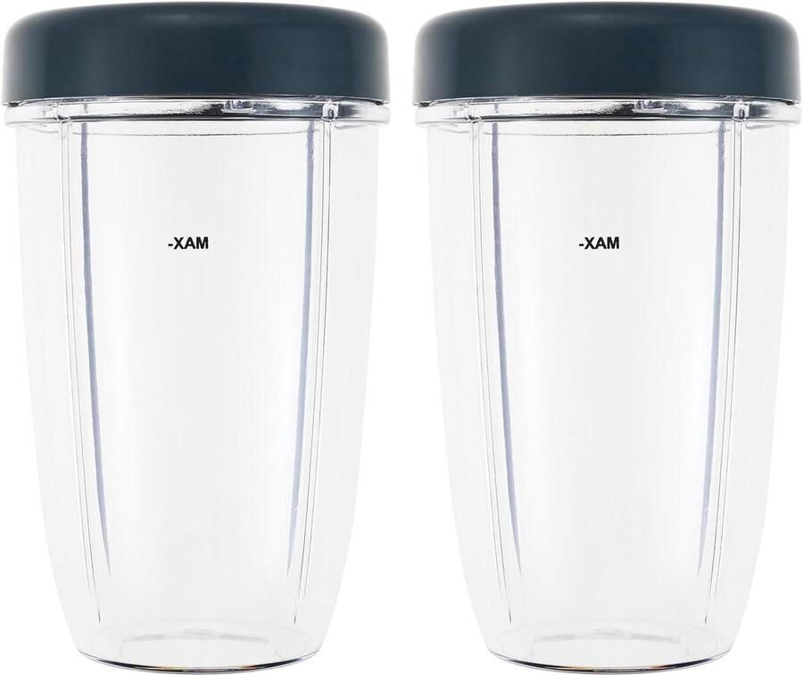 Allecto Plus Set van 2 reserveonderdelen voor sapcentrifuge bekers 60 ml Deksel inbegrepen Praktisch en duurzaam