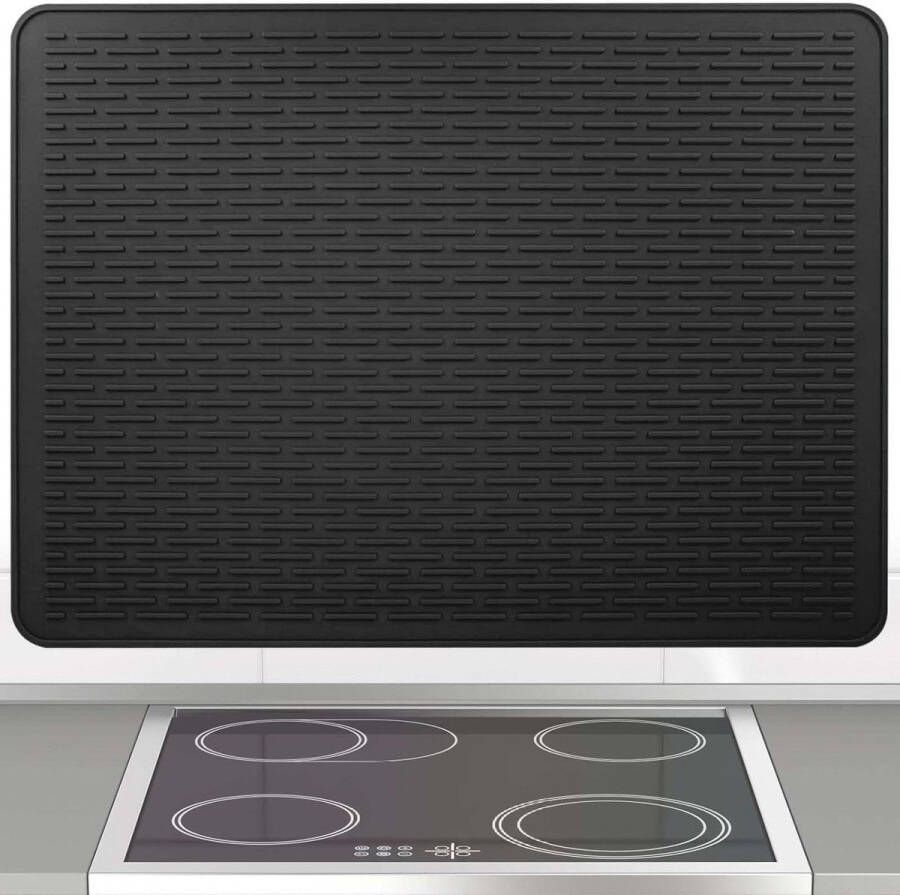 Allecto Plus Siliconen fornuisafdekplaat 71x50 cm spatbescherming en waterdichte afdekking voor inductiekookplaat