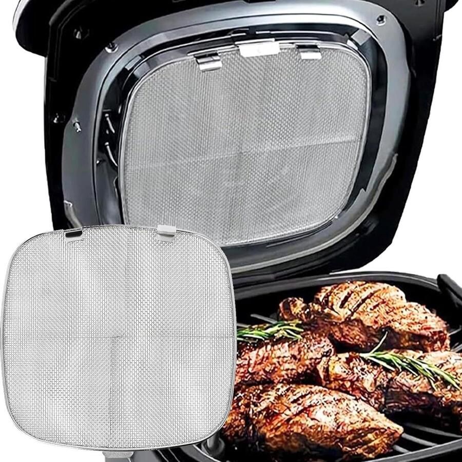 Allecto Plus Splatter Screen voor Air Fryer AG300 AG301C AG302 Herbruikbare Accessoires Indoor Grill Fijn Mesh Anti-vet