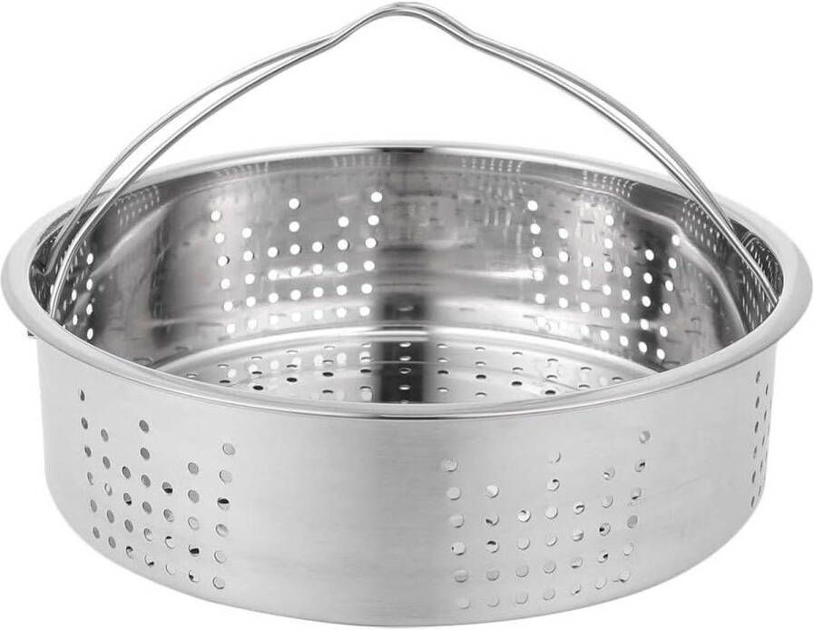 Allecto Plus Stoominzet voor pan: roestvrijstaal voor stomen rijst dim sum groente vis vlees dumpling maker