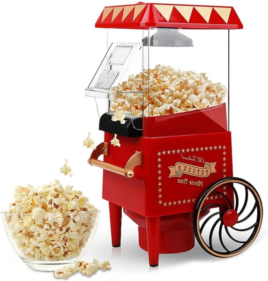 Allecto Popcornmaker Heteluchtpopcornmachine Vintage Tafelblad Elektrische Popcorn Popper Gezonde En Snelle Snack Voor Thuisgebruik Eu Plug AliExpress 6