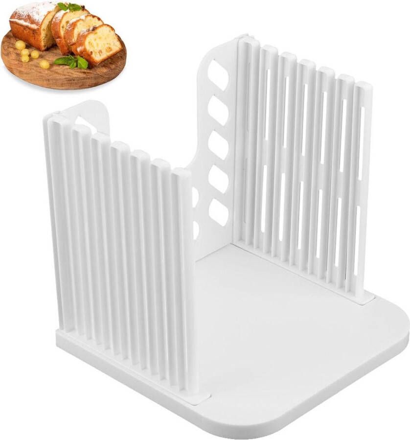 Allecto Premium Broodsnijder Opvouwbaar Verstelbare Broodsnijder voor Broodmaker Handige Broodsnijhulp