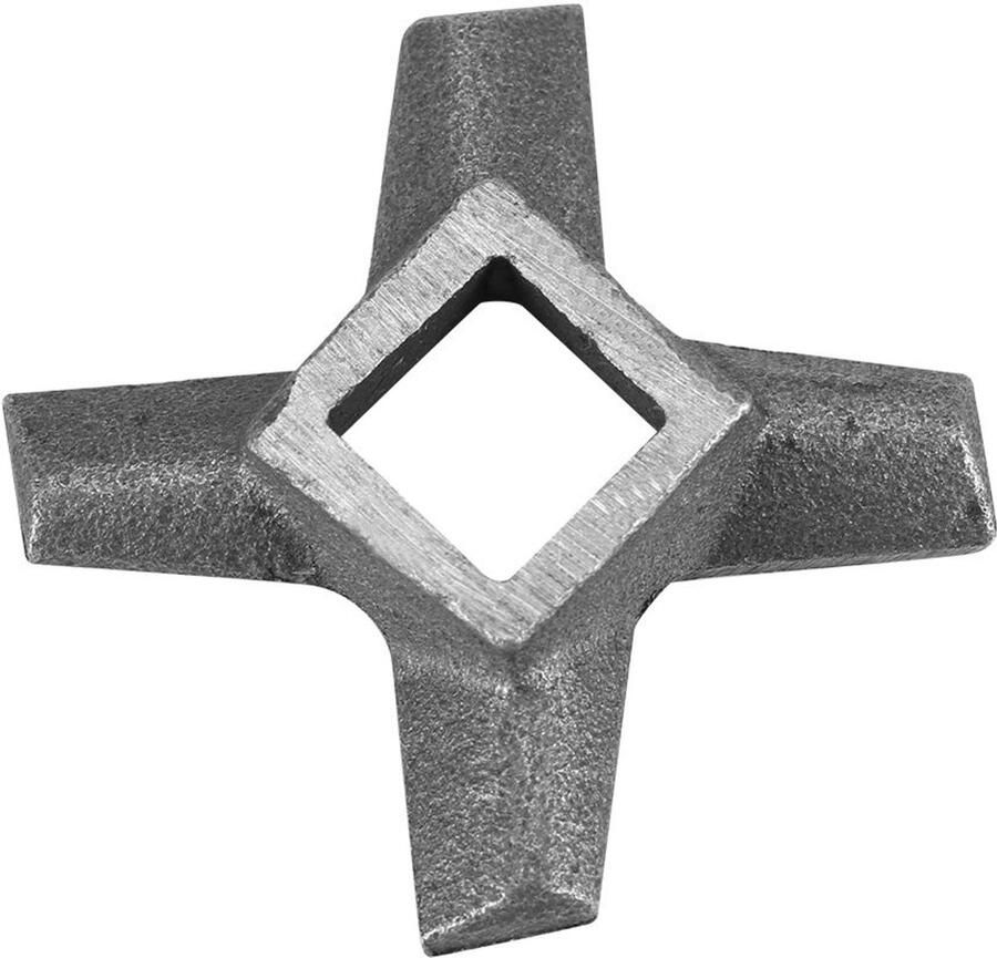 Allecto Professionele Vleesmolenschijf Vervangingsmes voor Vleesmolens Roestvrij staal Geschikt voor Molen #5 Slijtvast en Efficiënt