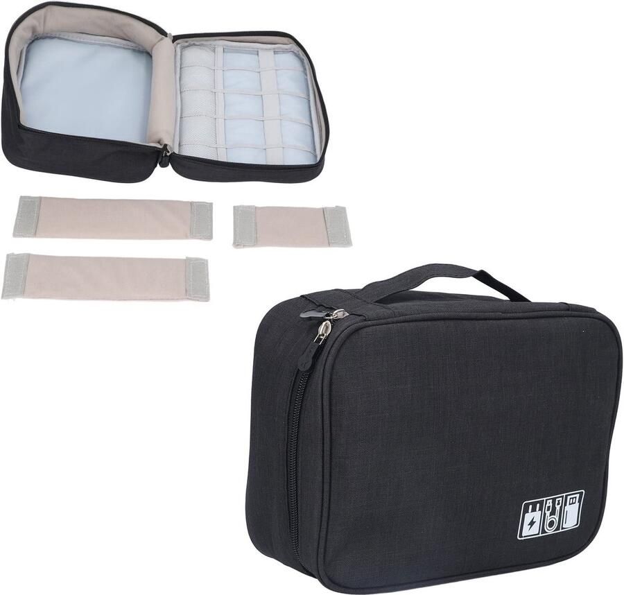 Allecto Reistas Koffiezetapparaat Opslagtas Handige Draagtas Zwart Meerdere Compartimenten Voor Reizen Geschikt voor Koffiezetapparat