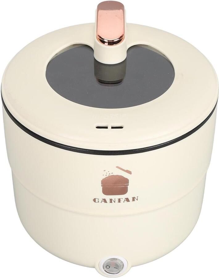 Allecto Rijstkoker 1.8 Liter Multicooker Nonstick Binnenpan Rijststomer Inclusief Maatbeker Geschikt voor Soepen en Stoofschotels Wit