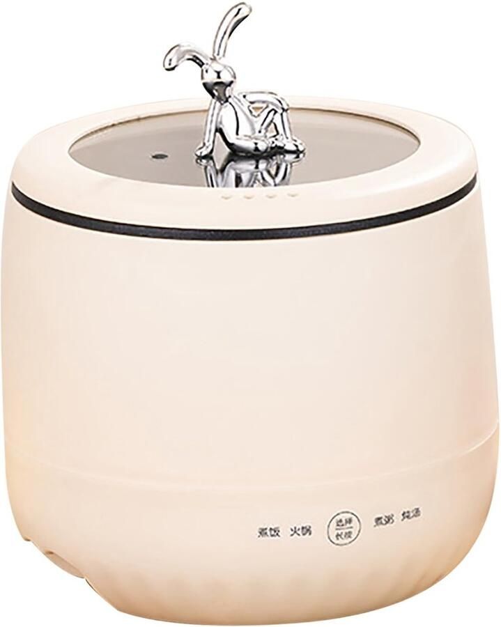 Allecto Rijstkoker Mini Rijstkoker 1.8L Compact en Energiezuinig Beige Voor 2 Personen Ideaal voor Koken en Stomen Geschikt voor Thui