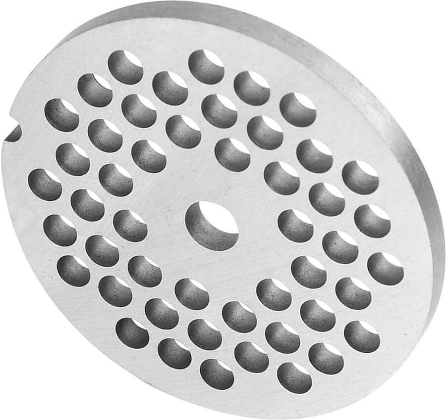 Allecto Roestvrijstalen Vleesmolenplaat Professionele Vleesmolen Accessoire 5mm Koolstofstaal Ideaal voor Vleesmolen Voor Thuisgebruik