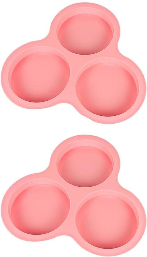 Allecto Siliconen Air Fryer Ei Pan Airfryer Accessoire Roze Muffin en Pannenkoek Mold Geschikt voor de meeste airfryers 2 stuks