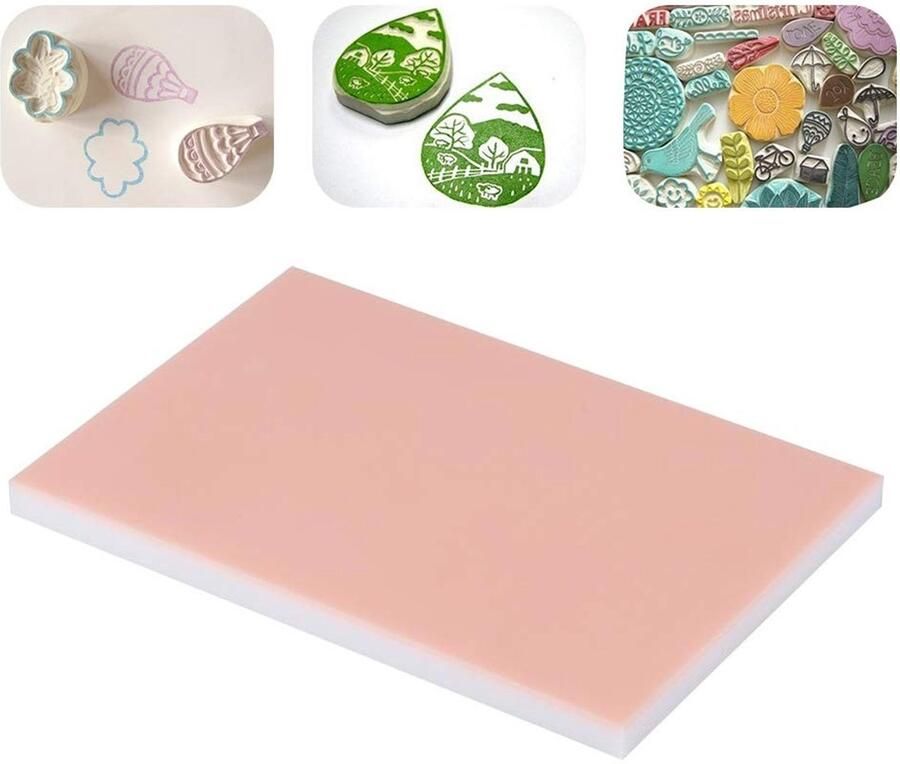 Allecto Snijplanken Snijden Ideaal voor ambachtslieden Roze en wit Handmatig snijden Geschikt voor beginners en professionals Kleur e