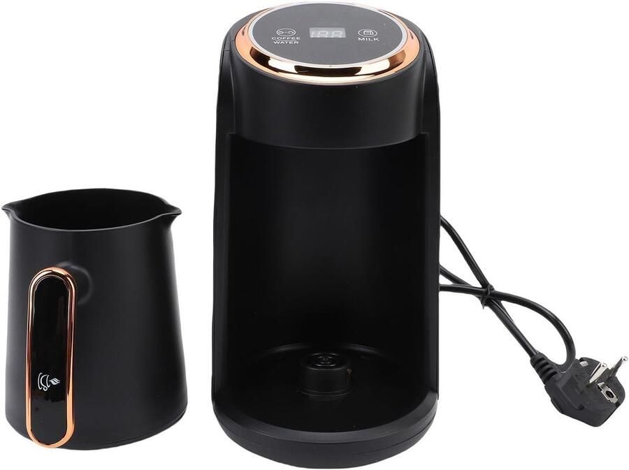 Allecto Turkse koffiezetapparaat snelle verwarming 600W eenvoudig te bedienen 4 kopjes ideaal voor thuis en kantoor wit 300ML pot