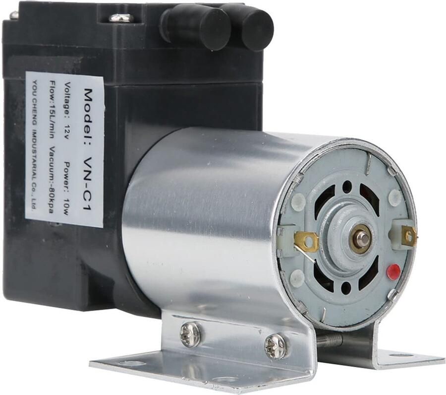 Allecto Vacuümpomp Elektrische Zuigpomp 15L min Compact -80 KPa Ideaal voor vacuümverpakkingen DC12V