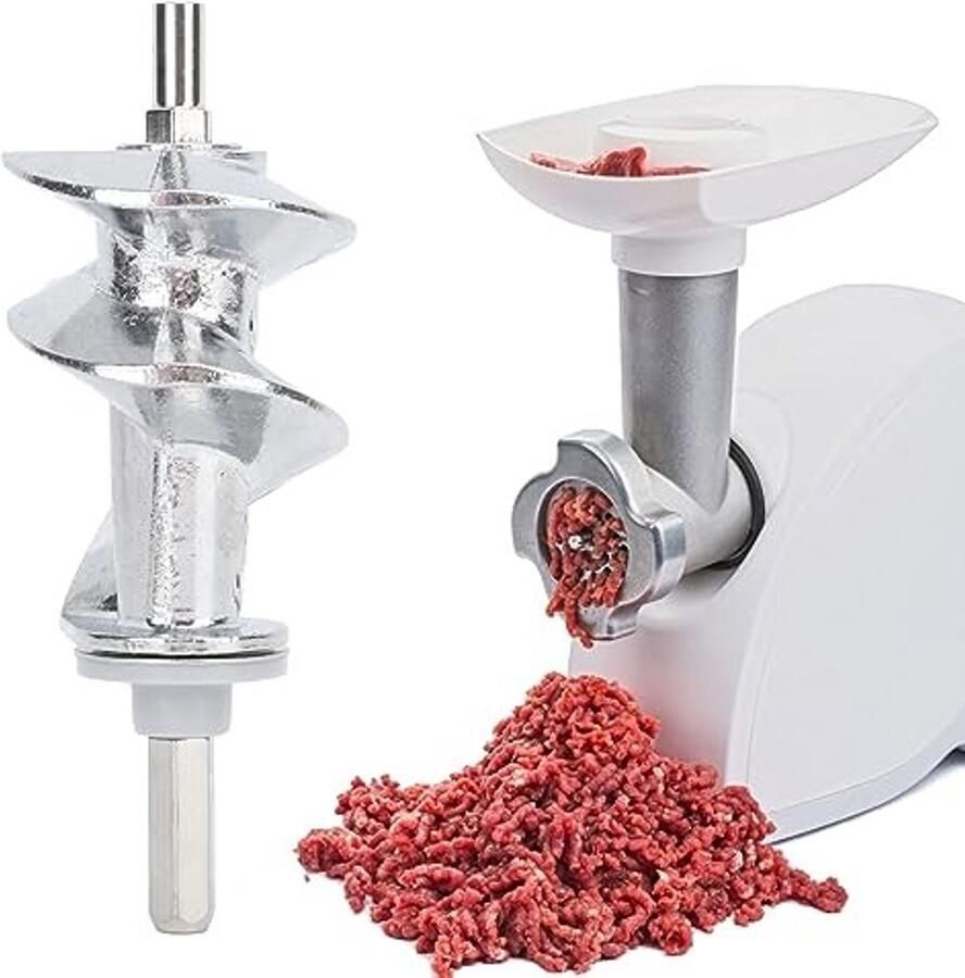 Allecto Vervangbare Vleesmolen Schroef Veilige Wormschroef Efficiënt en praktisch Roestvrij staal Vleesmalen Verbeter prestaties Gesc