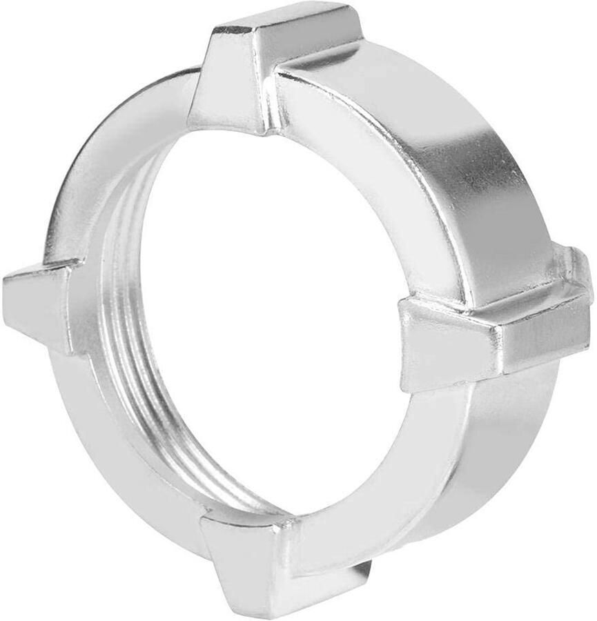 Allecto Vervangende moer voor vleesmolen Roestvrijstalen moermolen Duurzaam en slijtvast roestvrij staal Keukengereedschap Gesch