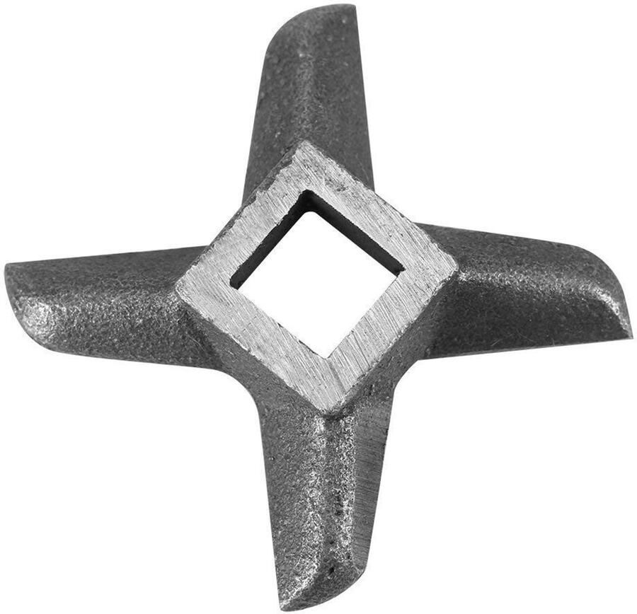 Allecto Vervangingsmes voor Vleesmolen Professionele Keukenhulp Zilverkleurig Vlees- en Visverwerking Geschikt voor alle soorten vlees