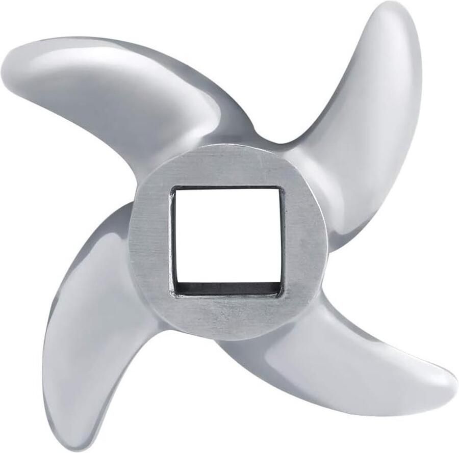 Allecto Vervangmes voor vleeswolf Roestvrij staal Geschikt voor elektrische vleesmolen Reserveonderdeel Vleesverwerker Duurzaam en sche