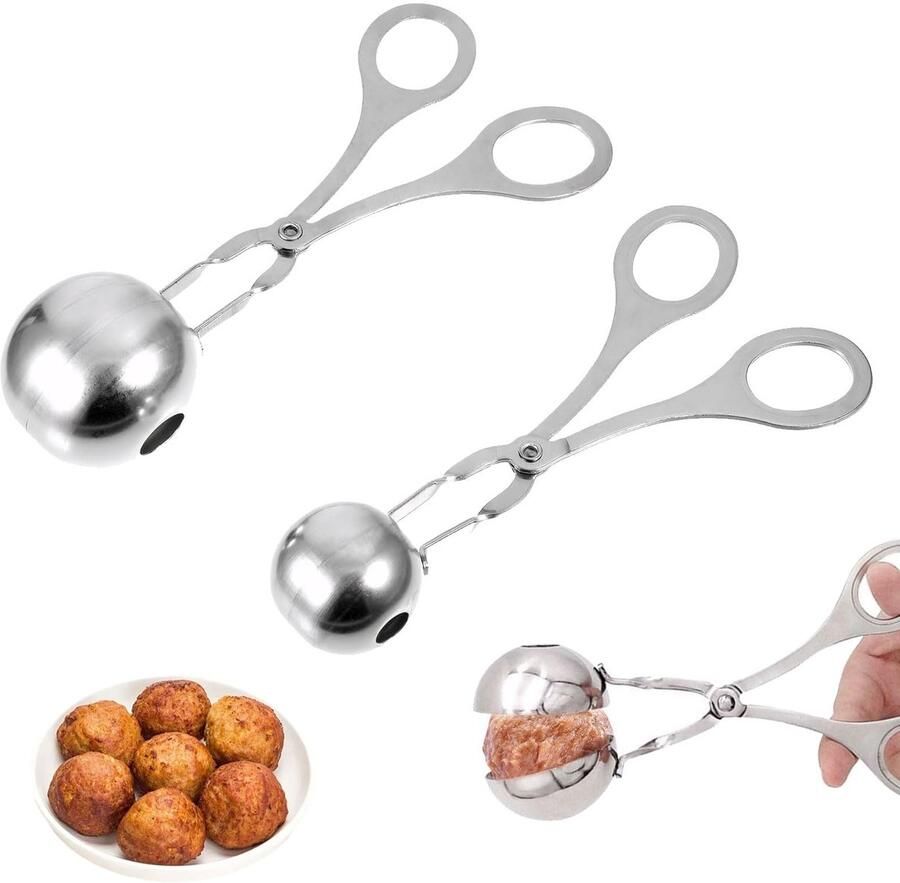 NTHs Vleeskroket Maker Vleeskroketvorm Vleeskroket Tangen 2 Stuks Geschikt voor Vleeskroketten en Koekjes