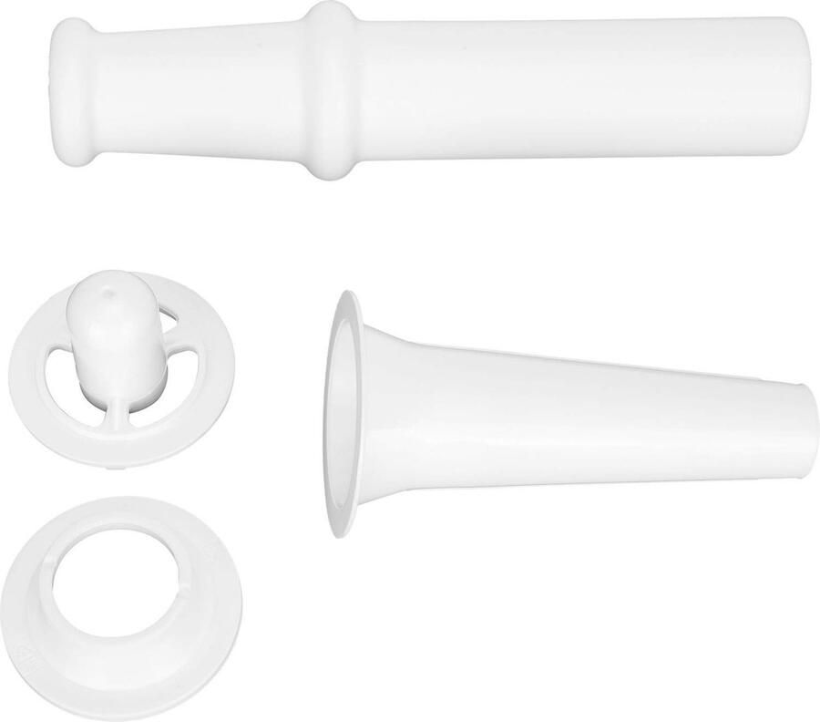 Allecto Vleesmolen Kunststof Universele Kit Maalaccessoires Eenvoudig te installeren Inclusief worst vulmondstuk Geschikt voor vlees Tr