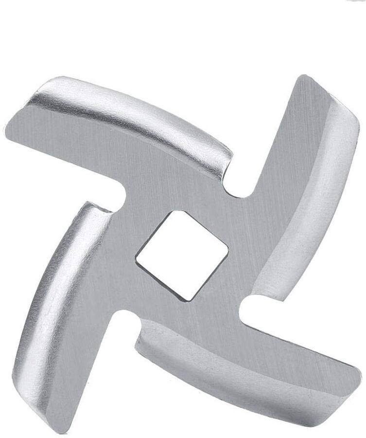 Allecto Vleesmolen mes Vervangingsmes Roestvrij staal Snijmes voor keuken Vleessnijder Geschikt voor voedselbereiding Zilver