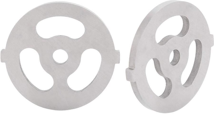 Allecto Vleesmolen Plaat Schijven Messen Accessoires voor Vleesmolen Zilver Voedsel Grinder Accessoires Geschikt voor 5# Vleesmolen 2 S