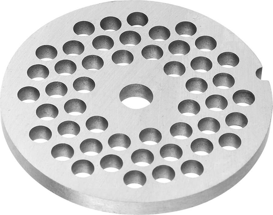 Allecto Vleesmolen Plaatmes Professioneel Reserveonderdeel 5 mm Schijfmes Duurzaam en veilig Geschikt voor hakken en malen Zilver