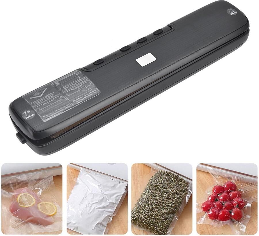 Allecto Voedselvacuum Machine Voedselpreservatie Voor langdurige opslag Compact formaat Voor natte en droge opslag Geschikt voor huisho