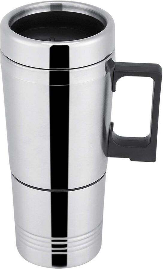 Allecto Warmwaterkoker Draagbaar koffiezetapparaat Roestvrij staal Elektrisch autokoffiezetter Verwarming drinkbeker Geschikt voor onde
