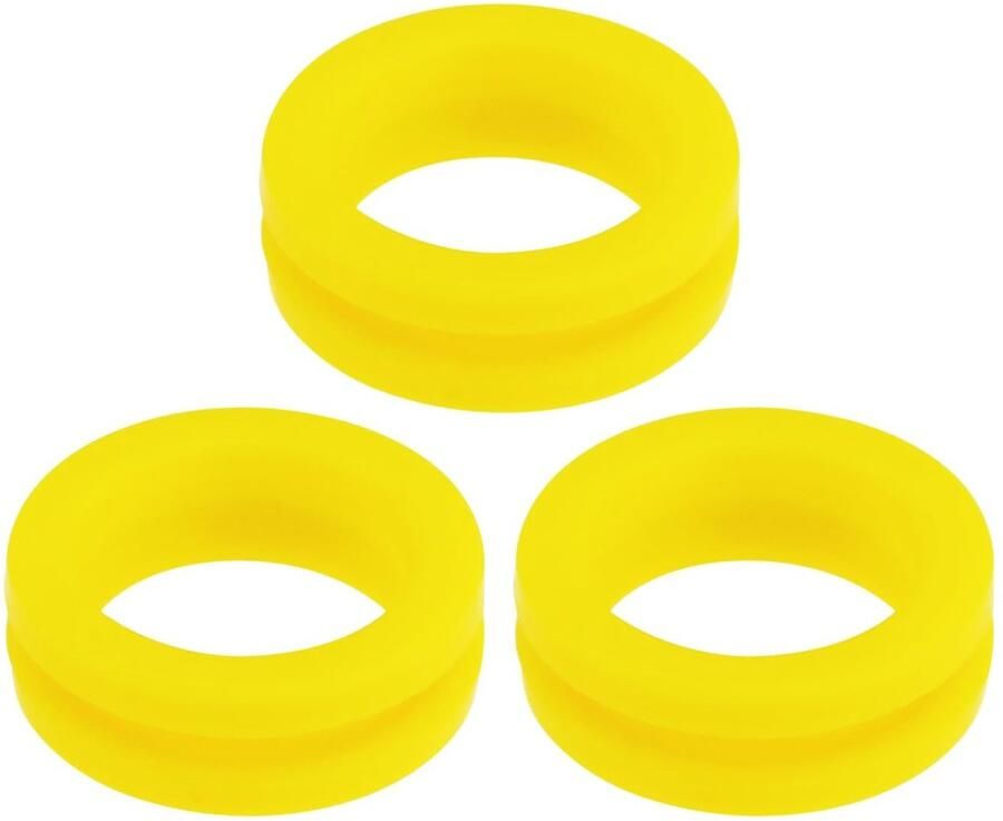 Allecto Watercarbonator O-ringen Afdichting Pakkingen Geel Compatibel met Soda Stream 3 Stuks voor CO2 Transfer
