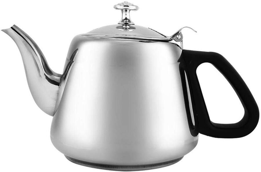 Allecto Waterkoker Duurzaam 1.5 Liter Met Filter Elegante Theepot Ideaal voor Koffie en Thee Glanzend Roestvrij Staal