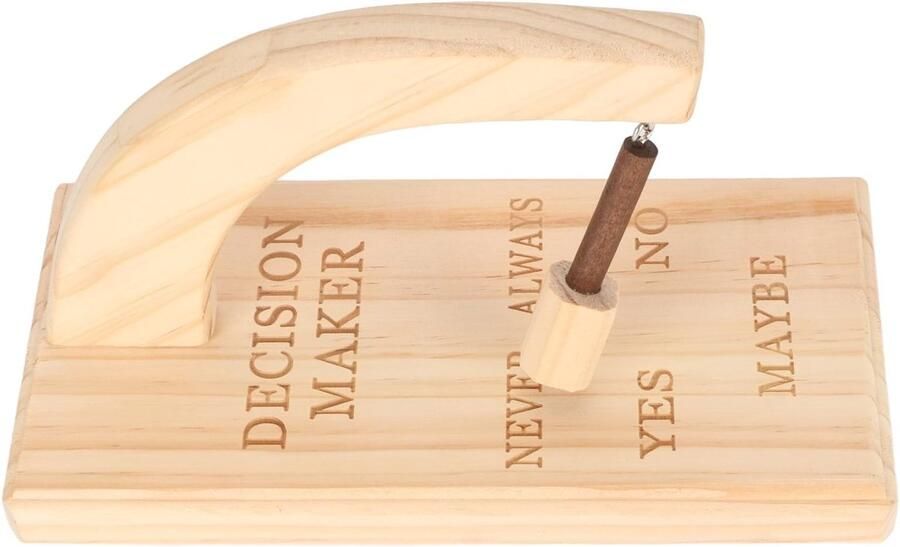 MTTs Wooden Magnetic Decision Maker Beslissingshulp Hout Creatief Gemakkelijk gebruik Geschikt voor thuis 13 x 3.9 x 5.1 inch