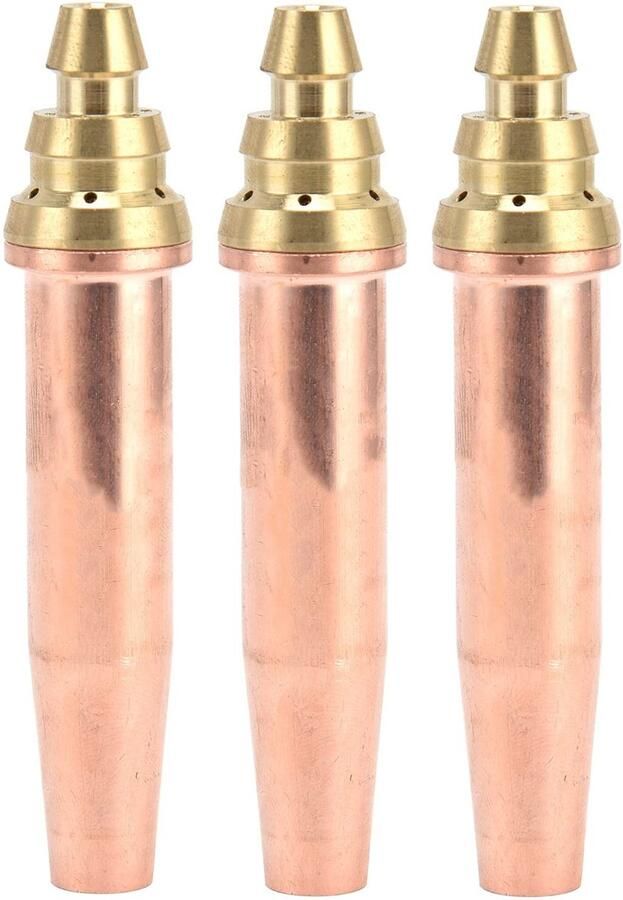 Store_8 Zuurstof Snijbrander Gas Torch Tips Hittebestendig Koper Snijmachine Nozzles Voor Laswerk 3Pcs Set