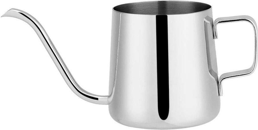 Allecto Zwanenhals Waterkoker Roestvrijstalen Druppelkoffiepot Rood Handdruppel Thee en Koffie 250 ml en 350 ml Geschikt voor Koffielie