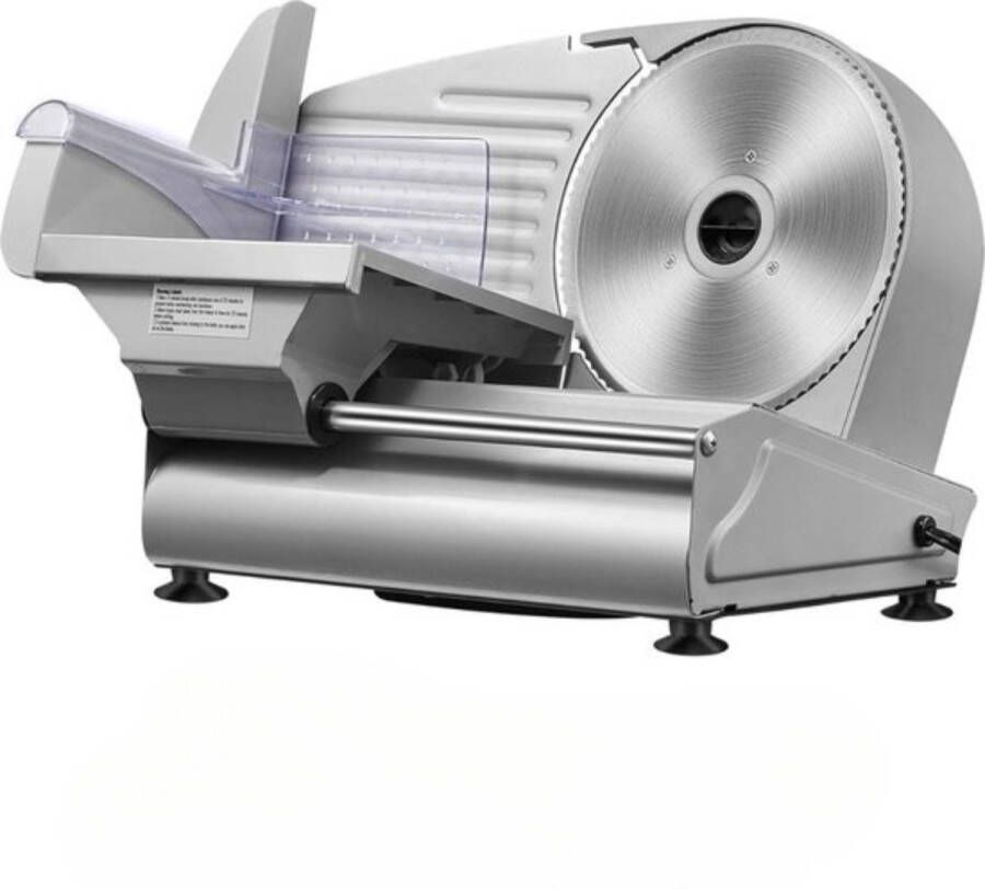 Allessnijder Grijze Professionele Vleessnijmachine voor Thuis RVS Snijmachine Precisie en Krachtig Snijden
