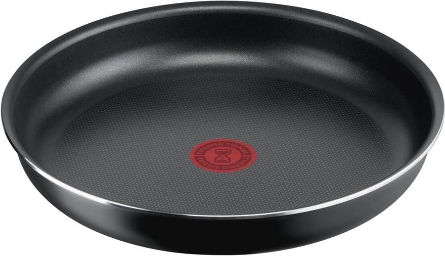 Aluminium Antiaanbakpan 22 cm met Afneembare Handgreep en Thermosignaal