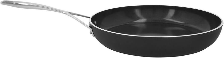 Aluminium Bakpan Koekenpan Keramisch Gezond Bakken Snelle Warmtegeleiding 32 cm Zwart