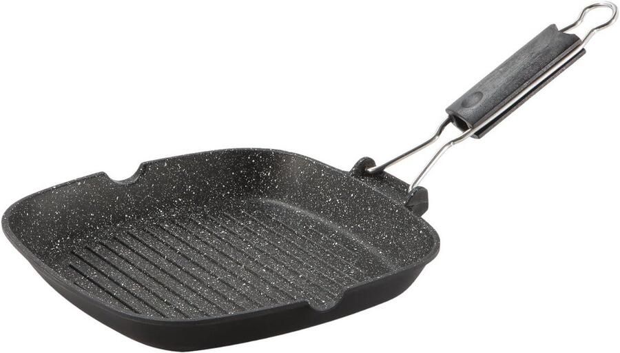 Aluminium Bakplaat met Marmotech Binnen 26 x 26 cm Gespikkeld Zwart