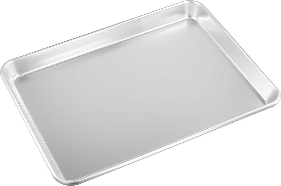 Aluminium Bakplaat Metalen Ovenplaat Koken en Braden Gelijkmatige Warmteverdeling 33 x 243 cm Zilver
