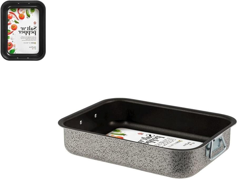 Aluminium Bakplaat Non-stick Plaat Snel Koken Vaatwasmachinebestendig 30 x 22 cm Grijs