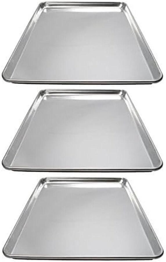 Aluminium Bakplaat Oven Bakken en Roosteren Stevig Aluminium Materiaal 13 x 18 inch Zilver