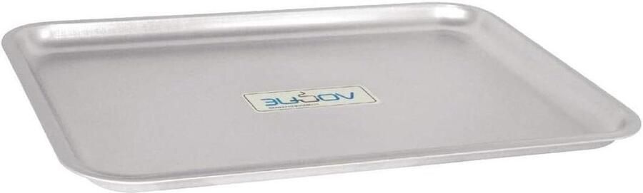 Aluminium Bakplaat Ovenplaat Bakvorm Bakken en Braden Magnetron Geschikt 52 x 42 cm Zilver
