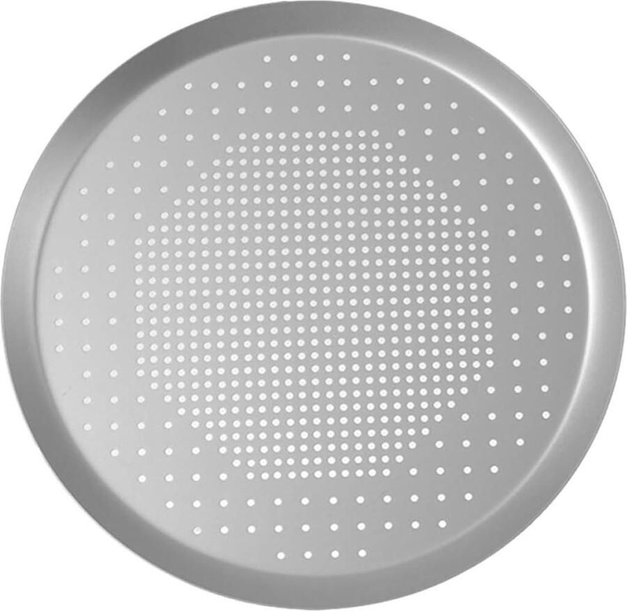 Aluminium Bakplaat Pizza Pan Bakblik Pizza Bakken Snelle Warmtegeleiding 21x21x1.3CM Zilver