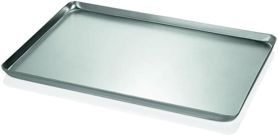 Aluminium Bakplaat Uitzetplaat Oven Bakken in Oven Naadloos Getrokken 60 x 40 x 2 cm Zilver