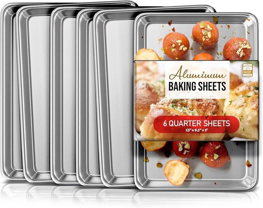 Aluminium Bakplaatset 6-delig Hittebestendige Bakvormen voor Oven