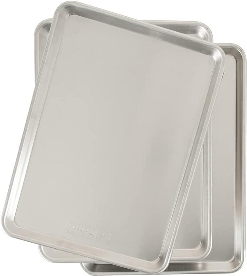 Set van 3 Professionele Aluminium Bakplaten voor Oven