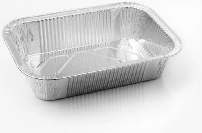 Aluminium Bakplaten Grill Schalen Koken en Grillen Hittebestendig Materiaal 100 Stuks Zilver